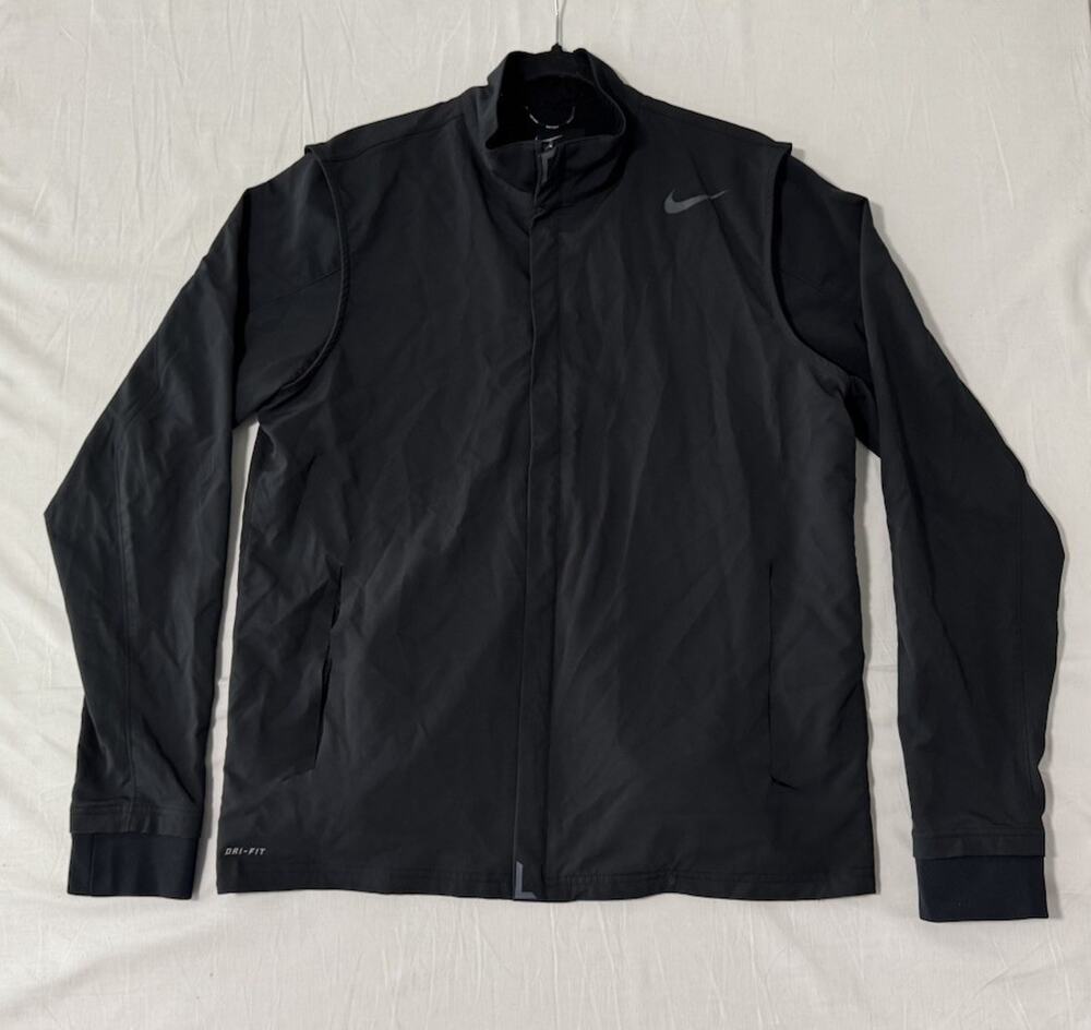 Nike Men’s Dri-FIT Weatherproof Golf Jacket Black Size M